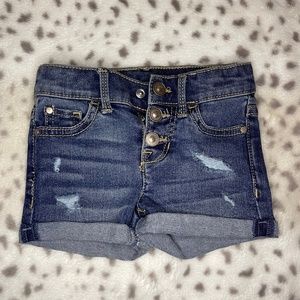 Denim baby shorts